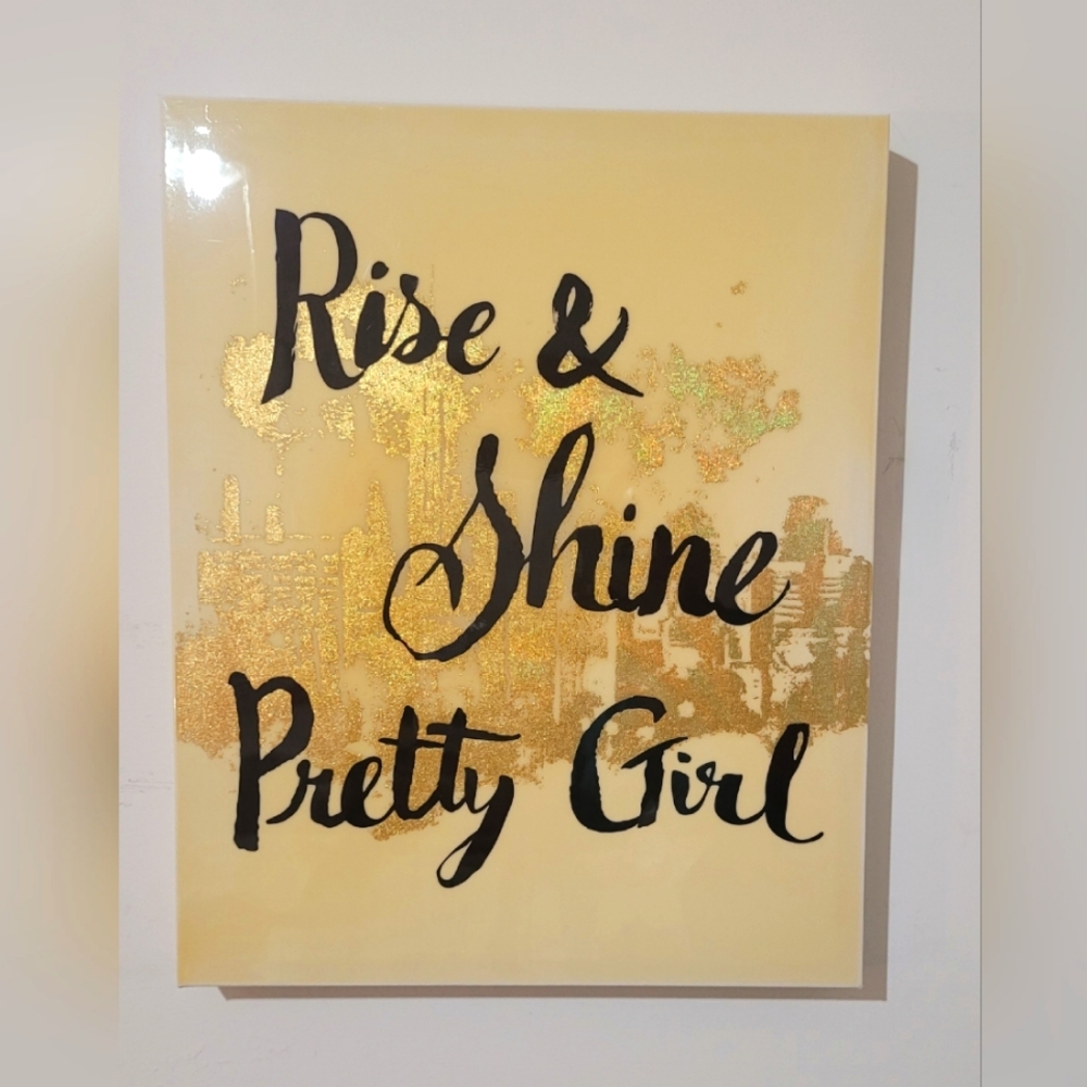 bebe Motivational Fashion Designer Word Canvas Wall Art